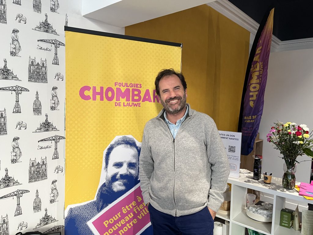 Foulques Chombart de Lauwe, candidat à la mairie de Nantes.