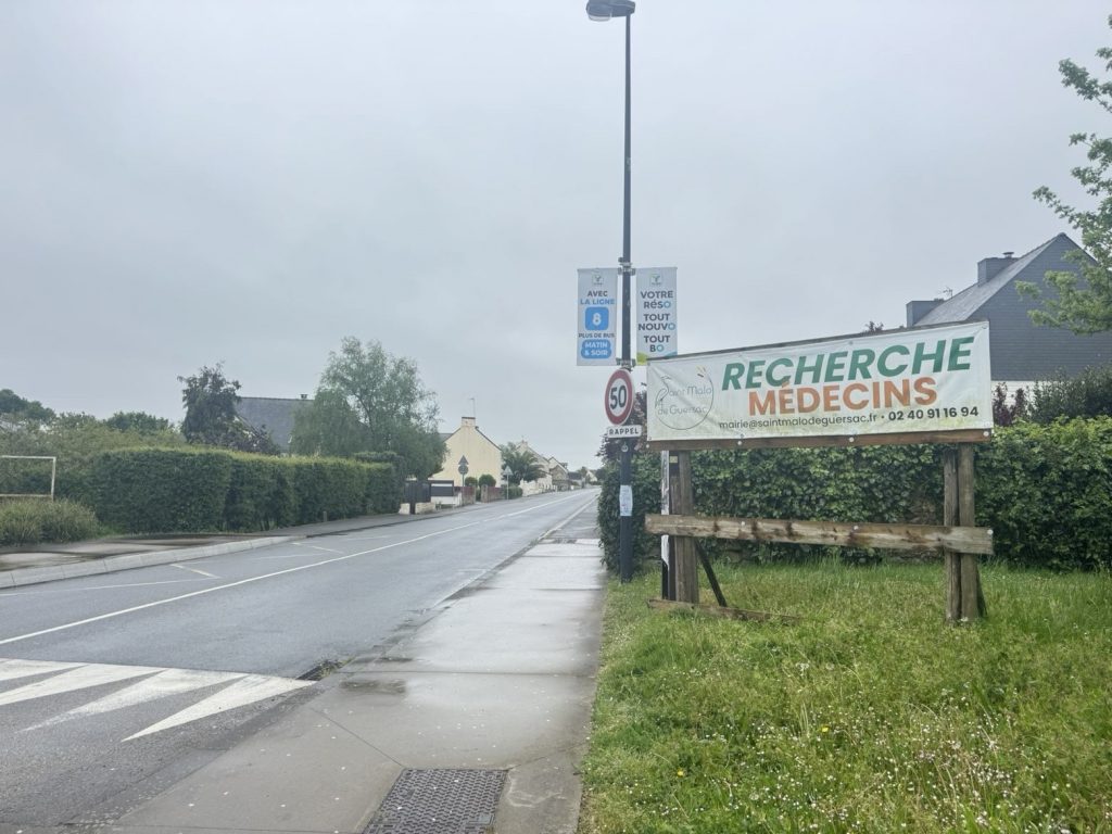 Le désert médical de Saint-Malo de Guersac , à 45 minutes de Nantes, recherche des médecins depuis maintenant trois ans. Crédit : Liluan Sérazin